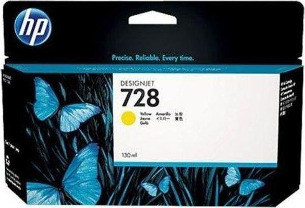 728 Yellow Sarı 130Ml Plotter Kartuşu F9J65A - Image 1