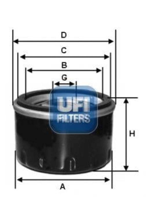 Ufi ( W830/3) (X) Yağ Filtresi Accent-Elantra-Getz 1.5-2.0 Crdı - Image 1