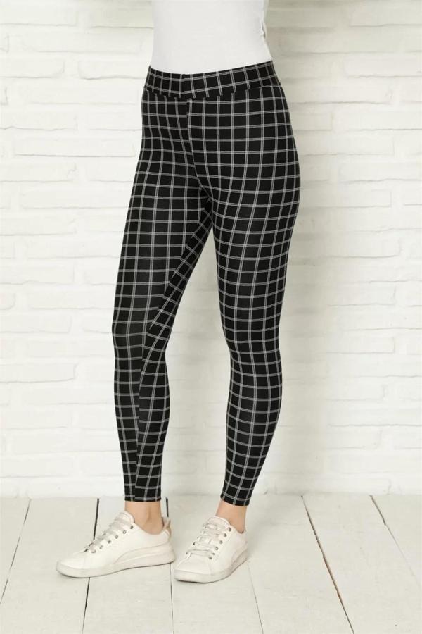 Penye Likralı Tayt Siyah - Image 1