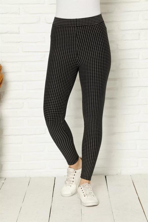 Penye Likralı Tayt Siyah - Image 1