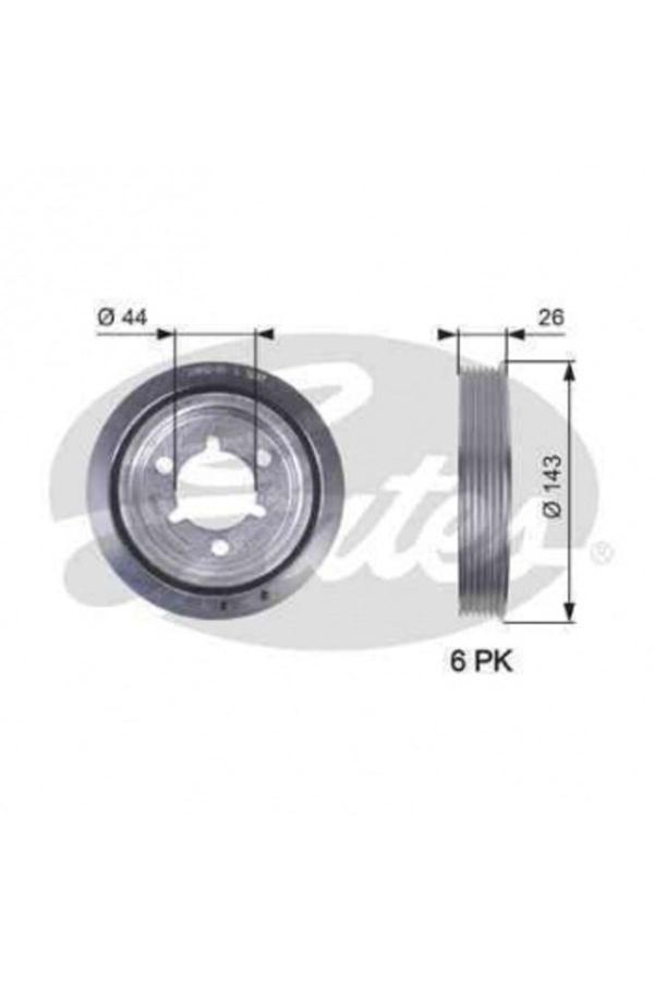 Gates Krank Kasnağı Peugeot P206-P207-P301-P307-Partner-Bıpper Cıtroen Berlıngo-Nemo-C2-C3-C4-Xsara 1.4 1. - Image 1