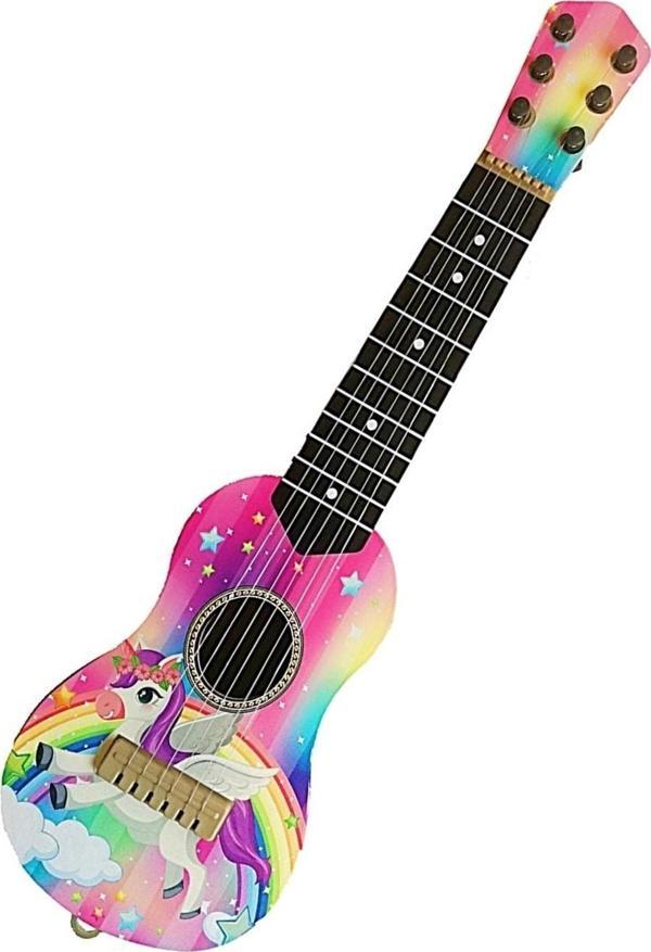 Satış Diyarı 6 Telli Oyuncak Çocuk Gitarı Ispanyol Gitar 50 Cm Ünic - Image 1