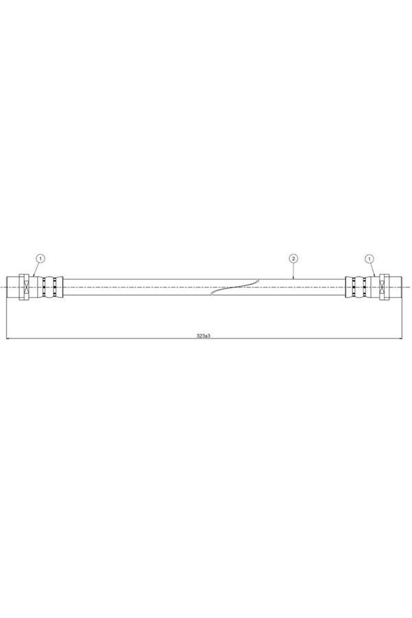 Cavo Ön Fren Hortumu A6 95 (2 Adet) 8D0611707B - Image 1