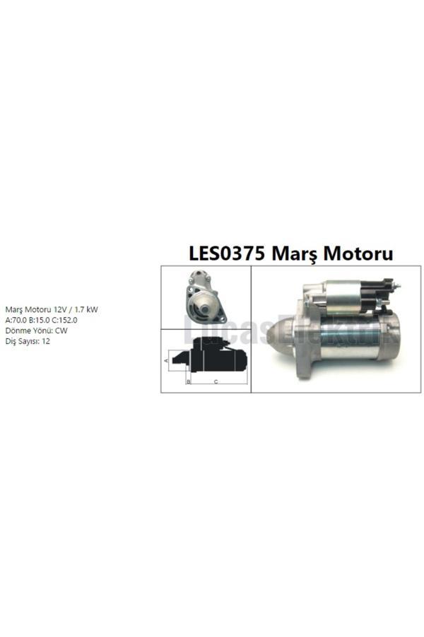 Lucas Mars Motoru 12V 1.7Kw 12 Dıs Mercedes W204 X204 C218 W212 C207 W639 B906 - Image 1