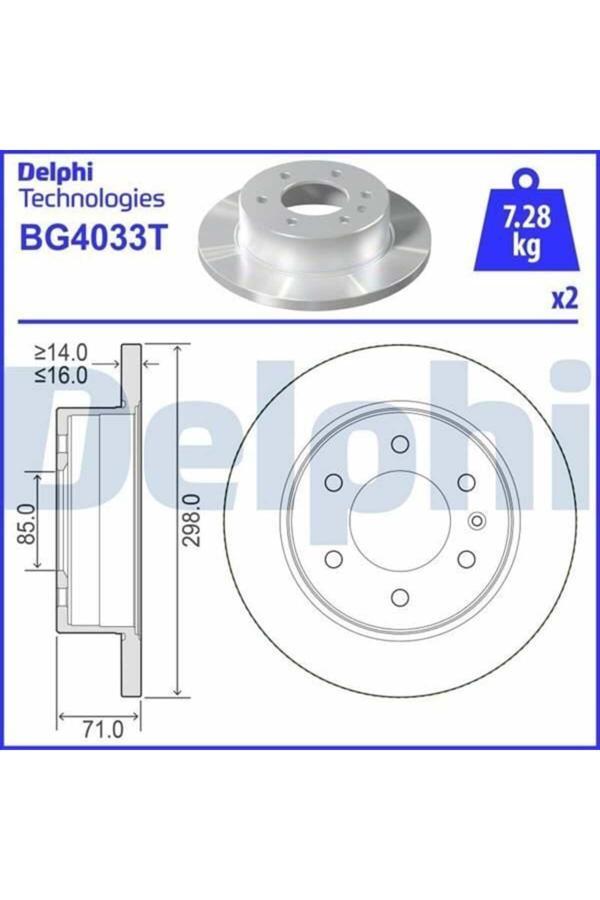 Mercedes Fren Dıskı Arka Sprınter B906 B907 B910 . Vw Crafter 30-35-50 A9064230012-2E0615601A - Image 1