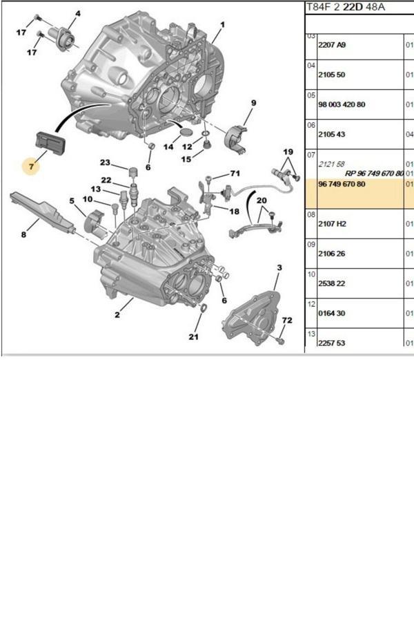 Psa Debriyaj Çatal Körüğü 206 207 208 301 307 308 407 508 Partner (9674967080-212153) - Image 1