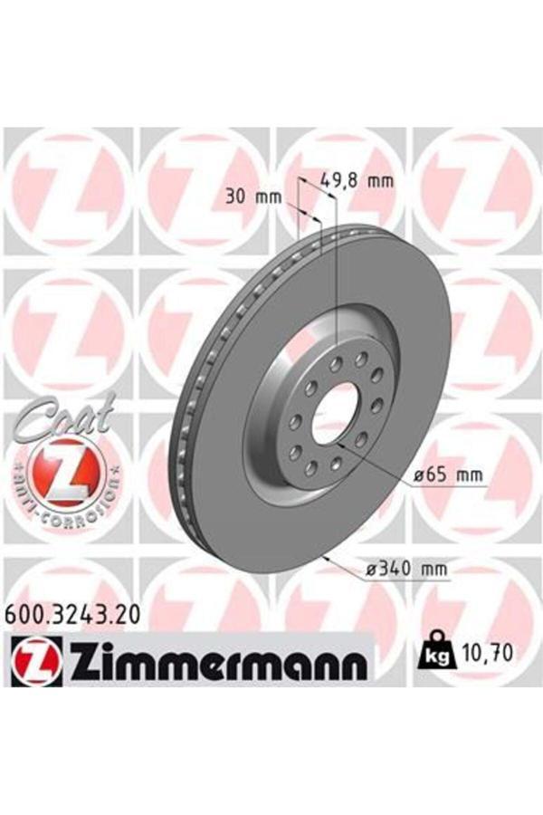 Zimmermann Ön Fren Aynası Havalı Passat 1.4 Tsı/1.6 Tdı/1.8 Tsı/2.0 Tsı/2.0 Tdı/3.6 Fsı 4Motıön 10- Passat - Image 1