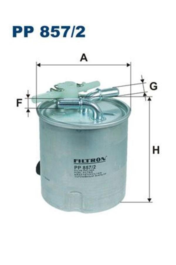 Filtron Pp857/2 Filtre Mazot (Kapali Tip)-(Nissan: Qashqai 07-11 1.5 Dci Renault: Kaleos 4×4 (Wc798982) - Image 1