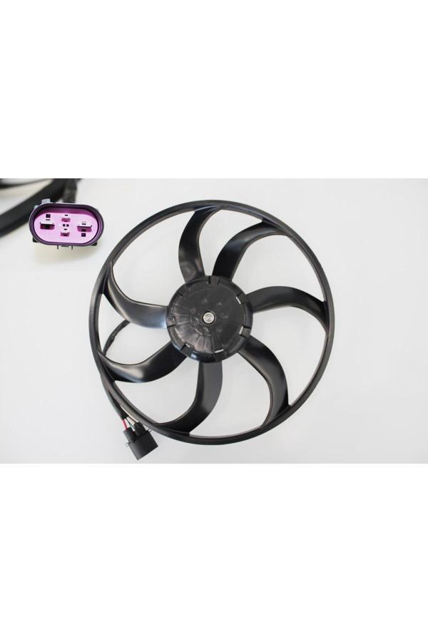 Ölmez Oto Yedek Parça Fan Motoru Sol A3 Altea Octavıa Superb Caddy Iıı Golf V-Vı 400W 410Mm (Kontrol Üniteli Ve Kablolu) - Image 1