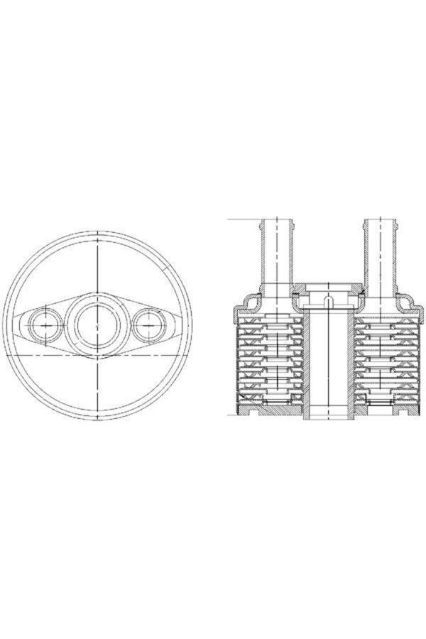 Mahle Yağ Soğutucusu Caddy-Golf5-Golf6-Jetta-A3 1.4 Tsı-1.6 Fsı-1.9 Tdı 2004-2010 - Image 1