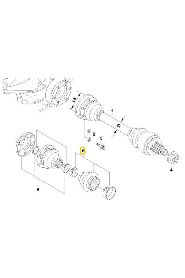Heropar Aks Korugu Arka Dıs Bmw E46 E60 E90 E92 E83 Z4 33211229590 - Image 1