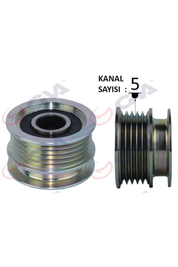 Gva Alternatör Kasnağı Rulmanlı Megane-Clıo Iı-Kangoo-Twng-Symbol Iı 01- 5 Kanallı K9K-K4M - Image 1