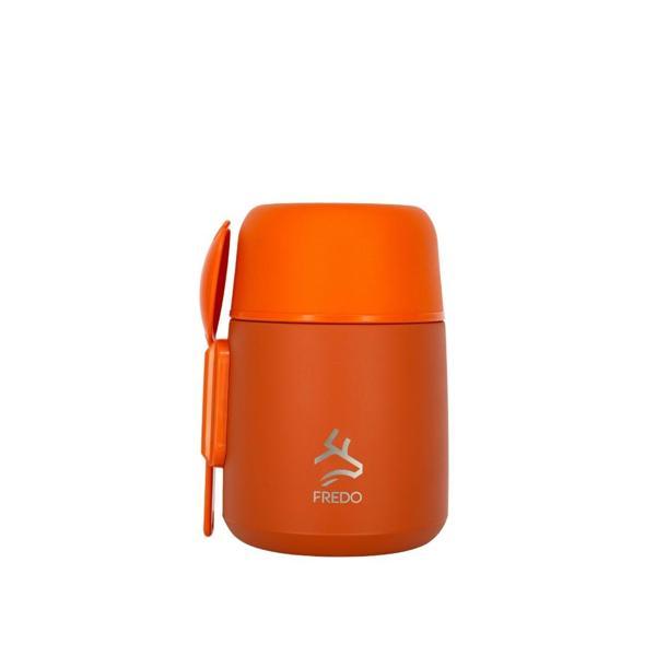 Duo Dine Bebek Turuncu Mama Kabı & Yemek Saklama Termosu, Mug - 8 Saat Sıcak, 12 Saat Soğuk Tutma 500 ml - Image 1