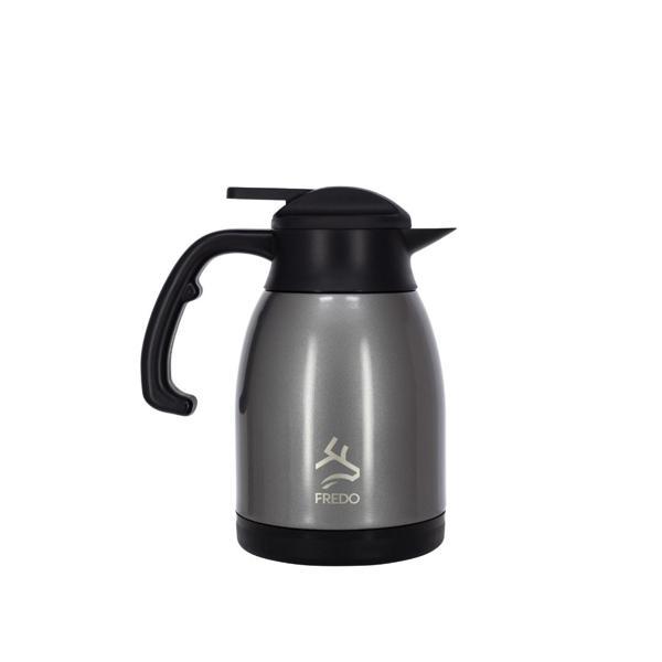 Big Therm 1.5 Lt Paslanmaz Çelik Metalik Gri Çay Termosu, 24 Saat Soğuk, 12 Saat Sıcak Tutma - Image 1