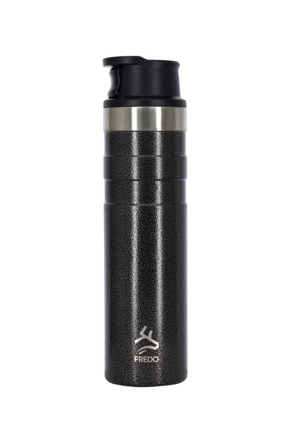 Fredo Comfort Therm 600ml Benekli Siyah Termos - Image 1