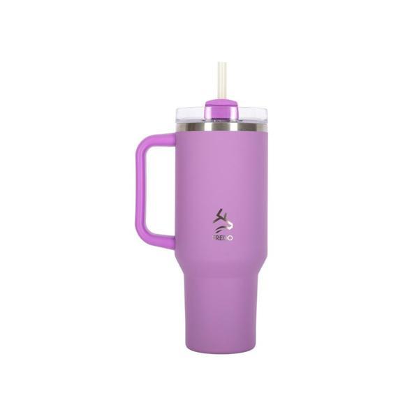 Sip Voyage Lila Paslanmaz Çelik Pipetli Termos Bardak 900ml - Image 1