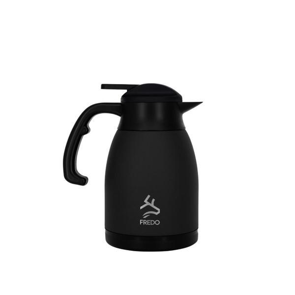 Big Therm 1.5 Lt Paslanmaz Çelik Siyah Çay Termosu, 24 Saat Soğuk, 12 Saat Sıcak Tutma - Image 1