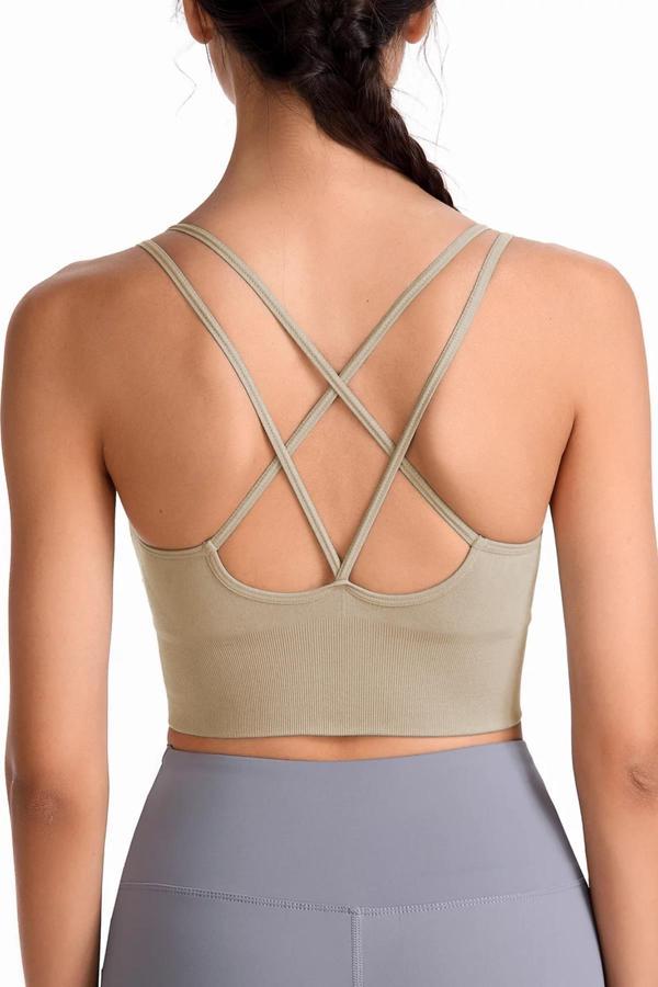Ghassy Co. Kadın Cross Back Yoga Egzersiz Fitness Spor Sütyeni CRS003 - Image 1