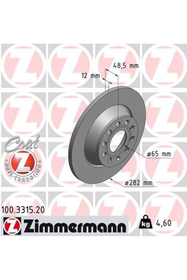 Zimmermann Arka Fren Aynası Golf V-V-Passat 05>Jetta Iıı-Touran 03>Tıguan 07>A3 04>Octavıa 04>Leon 286X12X - Image 1