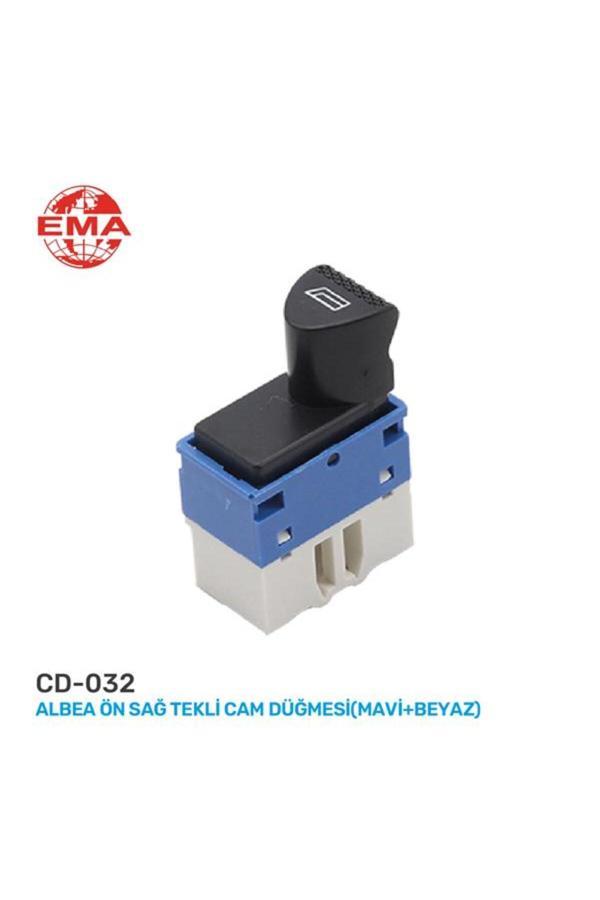 Ema Cam Açma Anahtarı Fıat Albea Sağ Tekli - Yolcu Uyumlu - Image 1