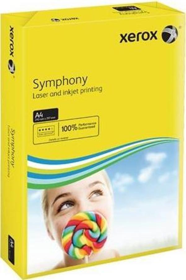 A4 Renkli Fotokopi Kağıdı 500 Lü Symphony Kanarya Sarısı 80 Gram 3R93952 - Image 1
