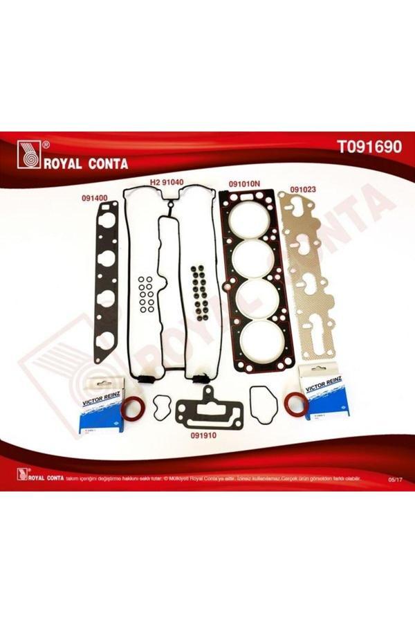 Royal Üst Takım Conta Keçeli-Subap Lastikli Astra F-Astra G Vectra A-Vectra B 2.0 16V 136Hp. 94-00- T - Image 1