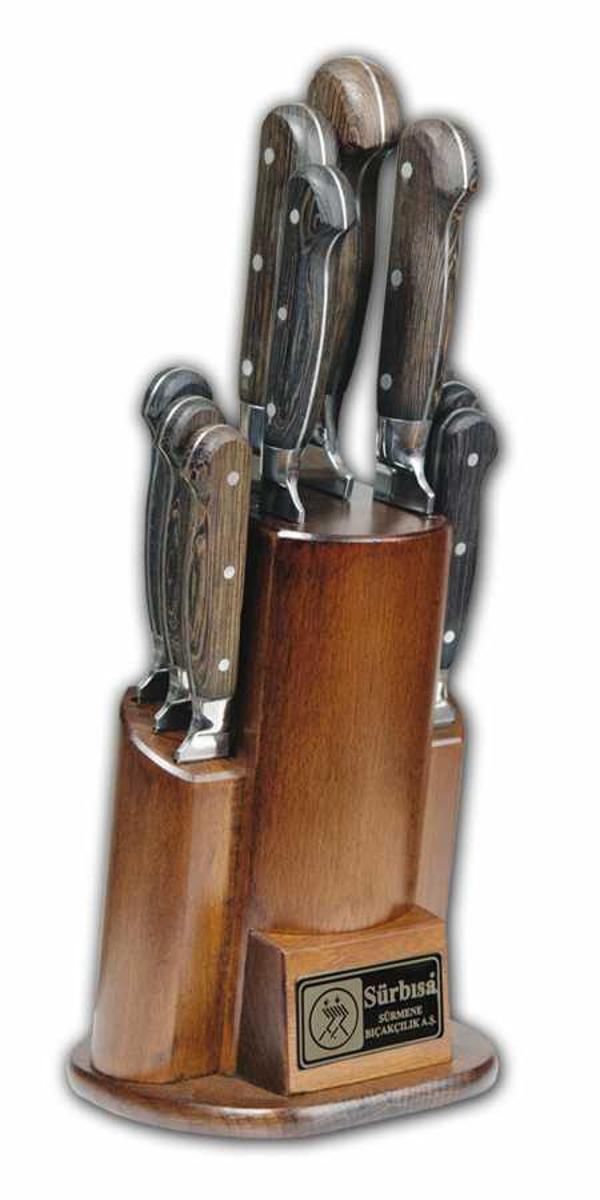 61504YM - Sürmene Yöresel Mutfak Bıçağı Seti - 10 lu Set - Image 1