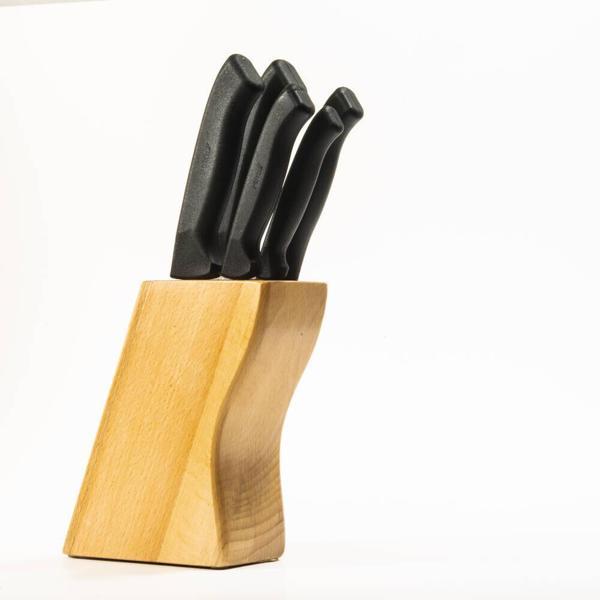 38410 Ecco Standlı Bıçak Seti 5&#39;li - Siyah - Image 1