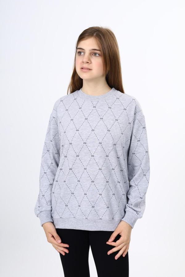 Toontoy Kız Çocuk Baskılı Sweatshirt - Image 1