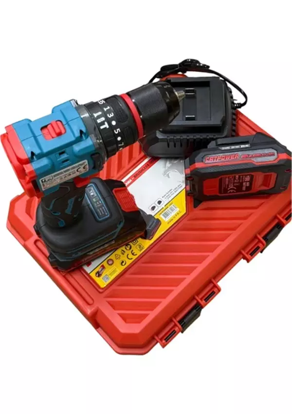 CATPOWER 1025 Kömürsüz Darbeli Akülü Matkap 20V 2x2.0Ah Lion - Image 1