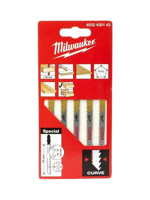 Milwaukee Ahşap Dekupaj Bıçağı Special 75 mm Çift Diş Kavisli- 4932430143 - Image 1