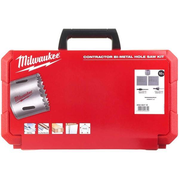 Milwaukee Panç BI-Metal Set Contractor Seri 10PC- 4932464719 - Image 1