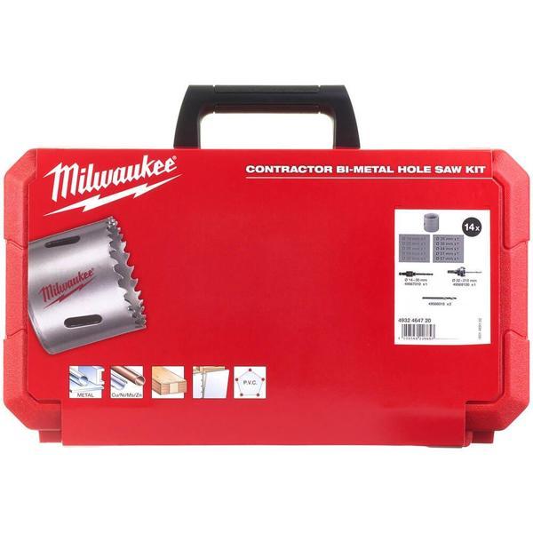 Milwaukee 14 Parça Contractor Bi-Metal Panç Seti - 4932464720 - Image 1