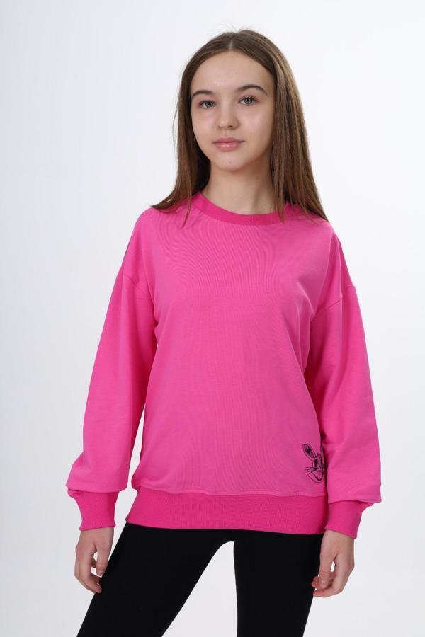 Toontoy Kız Çocuk Baskılı Sweatshirt - Image 1