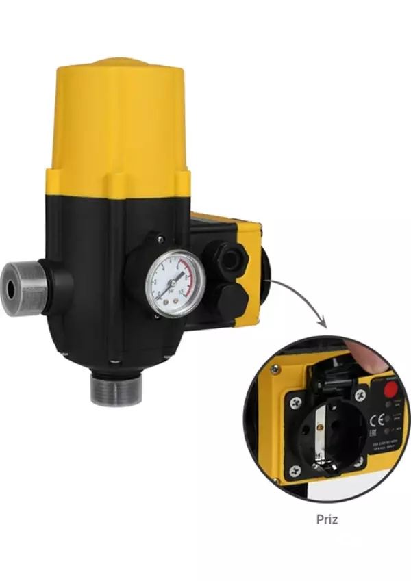 Rtrmax RTM858 Hidromat Barometre Prizli 1.5-2.2 Bar 1x1'' Çap - RTM858 - Image 1