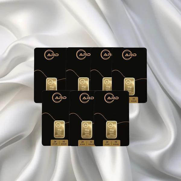 7 Adet 10 Gr 24 Ayar Ard Gram Altın - Image 1