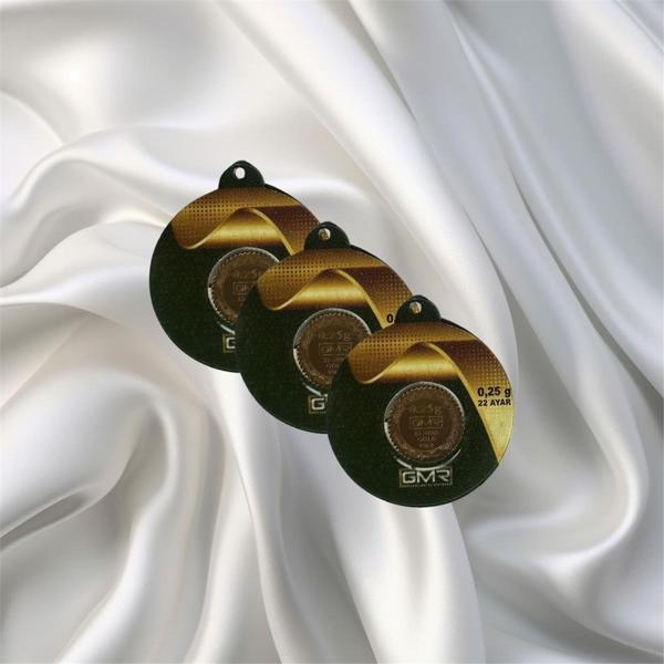 3 Adet 0.25 Gr 22 Ayar Gmr Gram Altın - Image 1