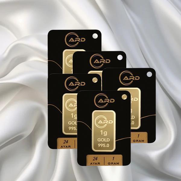5 Adet 1 Gr 24 Ayar Ard Gram Altın - Image 1