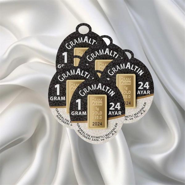 5 ADET 1 GR 24 AYAR İAR GRAM ALTIN - Image 1