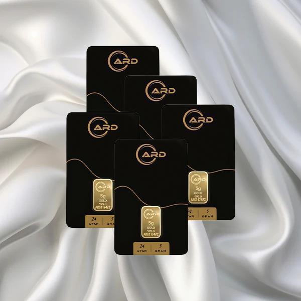 5 Adet 5 Gr 24 Ayar Ard Gram Altın - Image 1