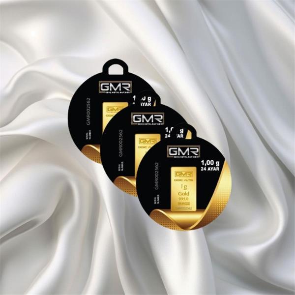 3 Adet 1 Gr 24 Ayar Gmr Gram Altın - Image 1