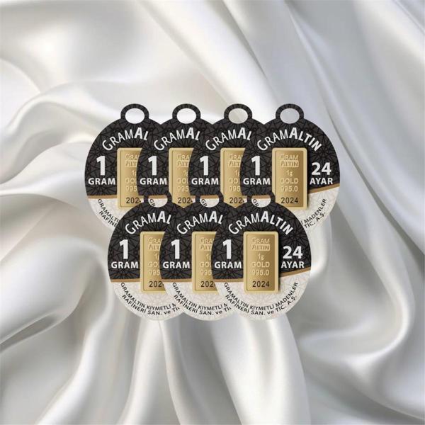7 ADET 1 GR 24 AYAR İAR GRAM ALTIN - Image 1