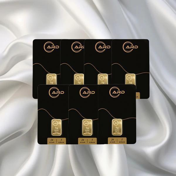 7 Adet 5 Gr 24 Ayar Ard Gram Altın - Image 1