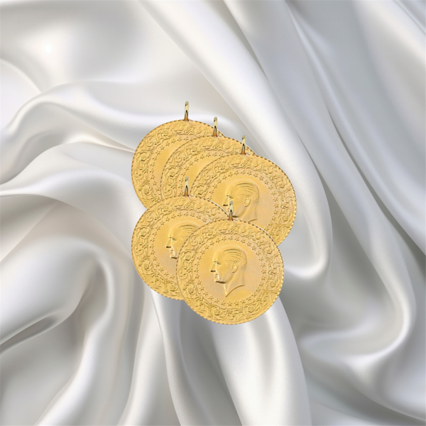 5 ADET YARIM ALTIN ESKİ TARİHLİ - Image 1