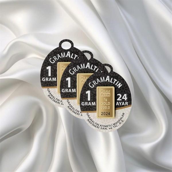 3 ADET 1 GR 24 AYAR İAR GRAM ALTIN - Image 1