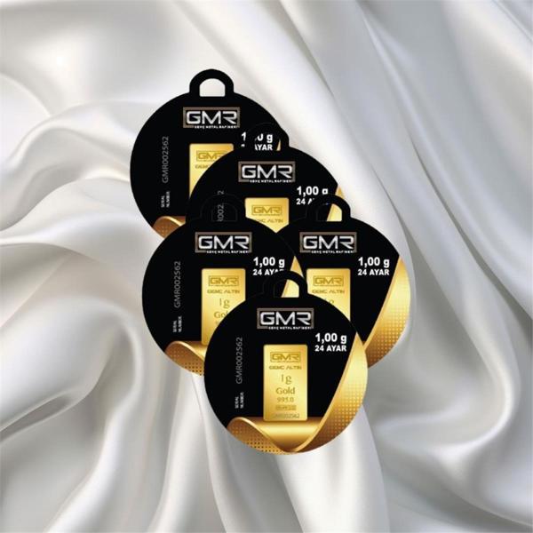 5 Adet 1 Gr 24 Ayar Gmr Gram Altın - Image 1