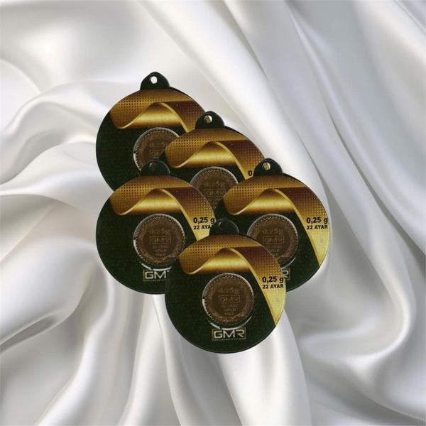5 Adet 0.25 Gr 22 Ayar Gmr Gram Altın - Image 1