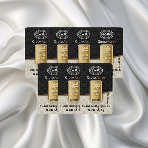 7 ADET 2.5 GR 24 AYAR İAR GRAM ALTIN - Image 1