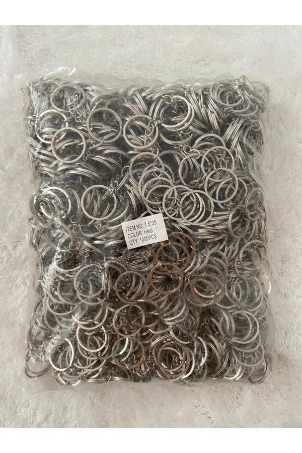 Trendhobievi Anahtarlık Aparatı , Anahtarlık Zinciri , Anahtarlık Malzemesi Yassı 100 Adet - Image 1