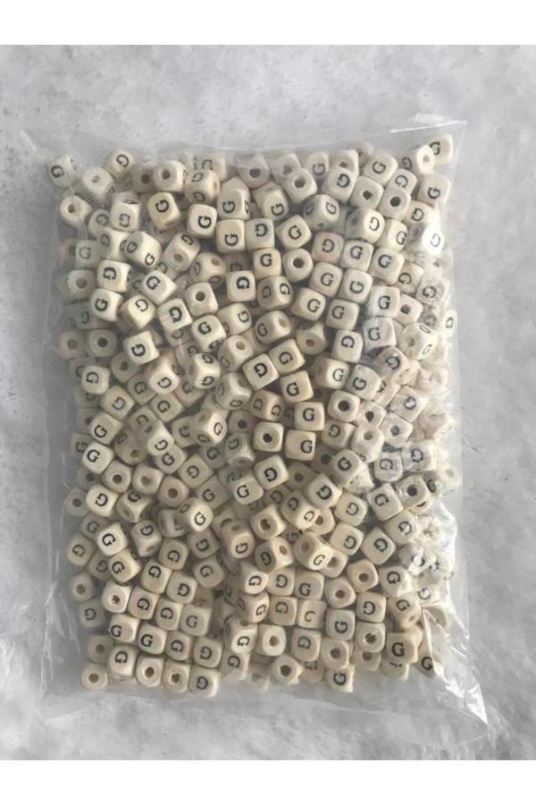 Trendhobievi G Harfi Ahşap Boncuk ( 50 Adet ) - Image 1